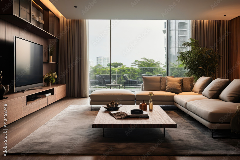 Fototapeta premium Quiet Sophistication: Embracing Minimalist Living