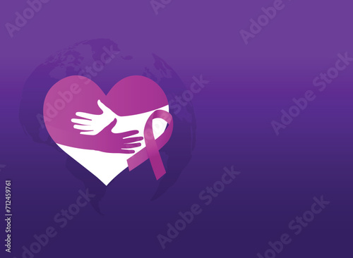 Close the care gap- World Cancer Day 2024 concept vector illustration. 4th February World Cancer Day Poster Or Banner Background.