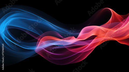 Black Background with Red and Blue Wave
