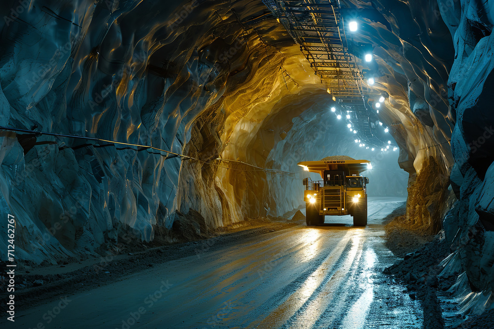 A detailed look at mountain tunnel construction vehicles - equipped with specialized drilling equipment