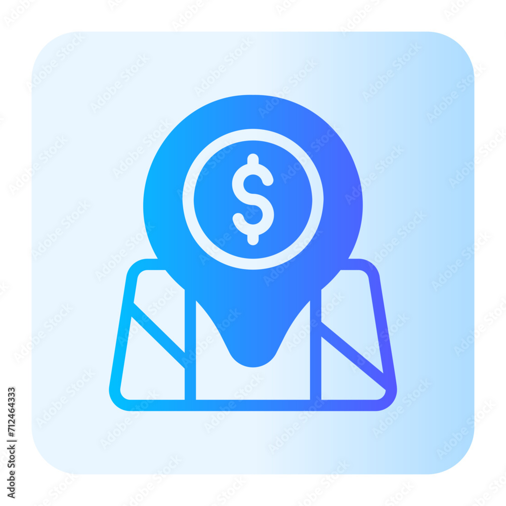 pin gradient icon pin gradient icon