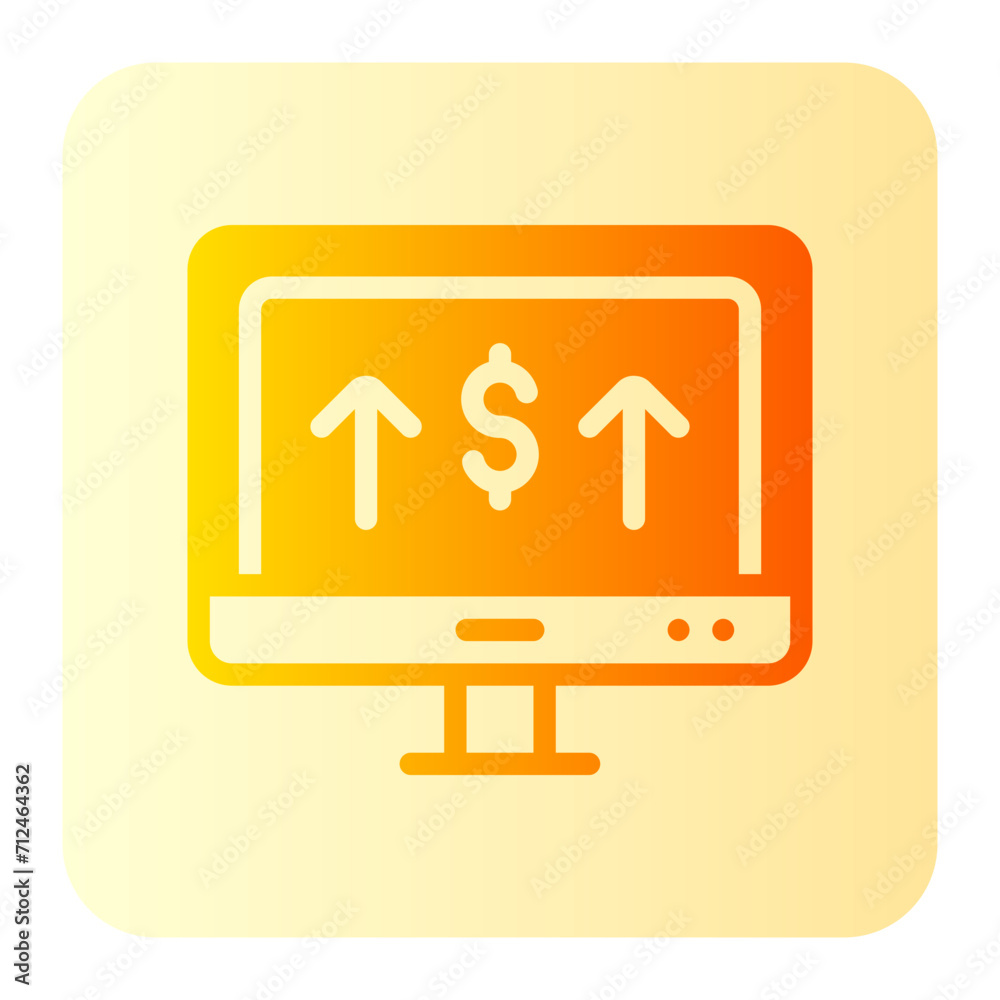 platform gradient icon platform gradient icon