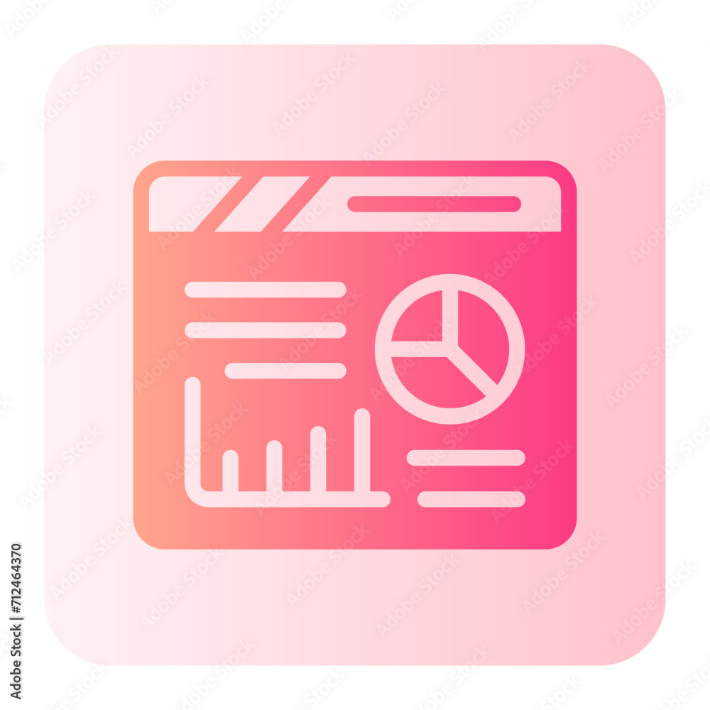 analytics gradient icon analytics gradient icon