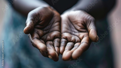 Close-up of Person Holding Out Hands