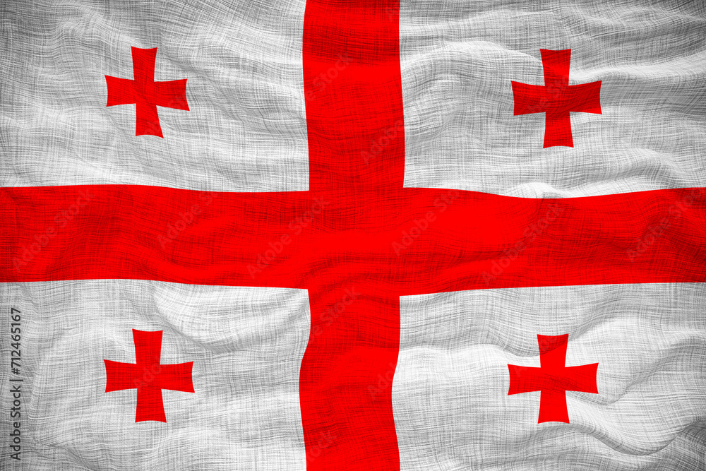 National flag of Georgia. Background for editors and designers. National holiday National flag of Georgia. Background for editors and designers. National holiday