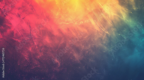 Abstract trendy fluid motion gradient blurred grainy background texture. Colorful digital Grain Texture overlay, retro gradient background with grain texture, Ai generated image 