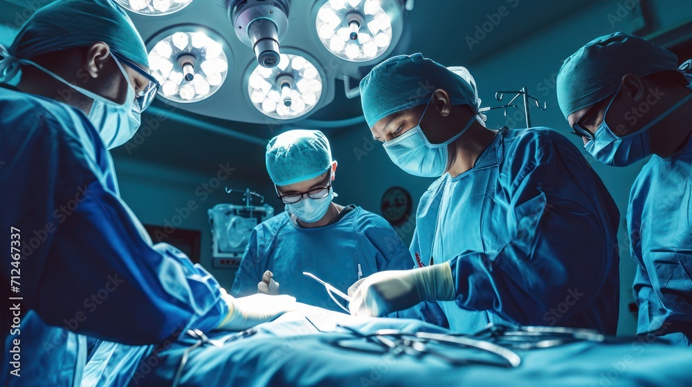 Surgeons Performing Surgery in an Operating Room Generative AI Surgeons Performing Surgery in an Operating Room Generative AI