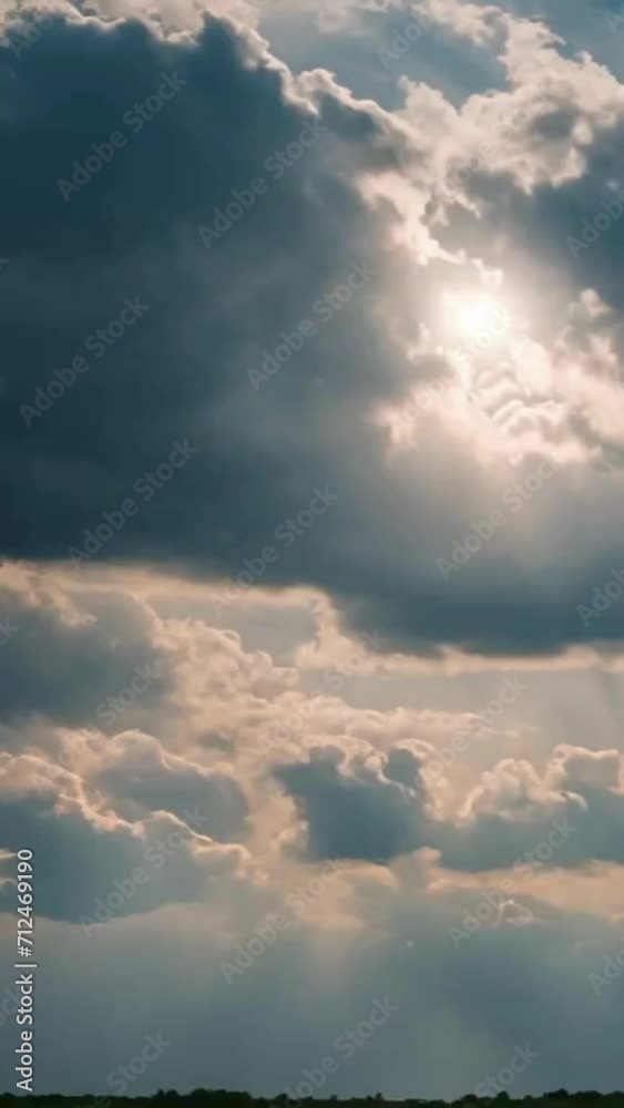 sunset in the sky, 4k animated video