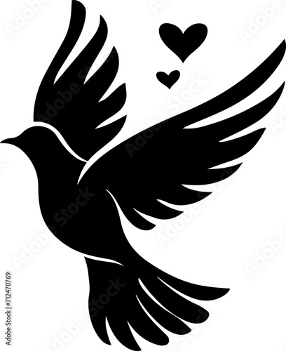 dove with heart