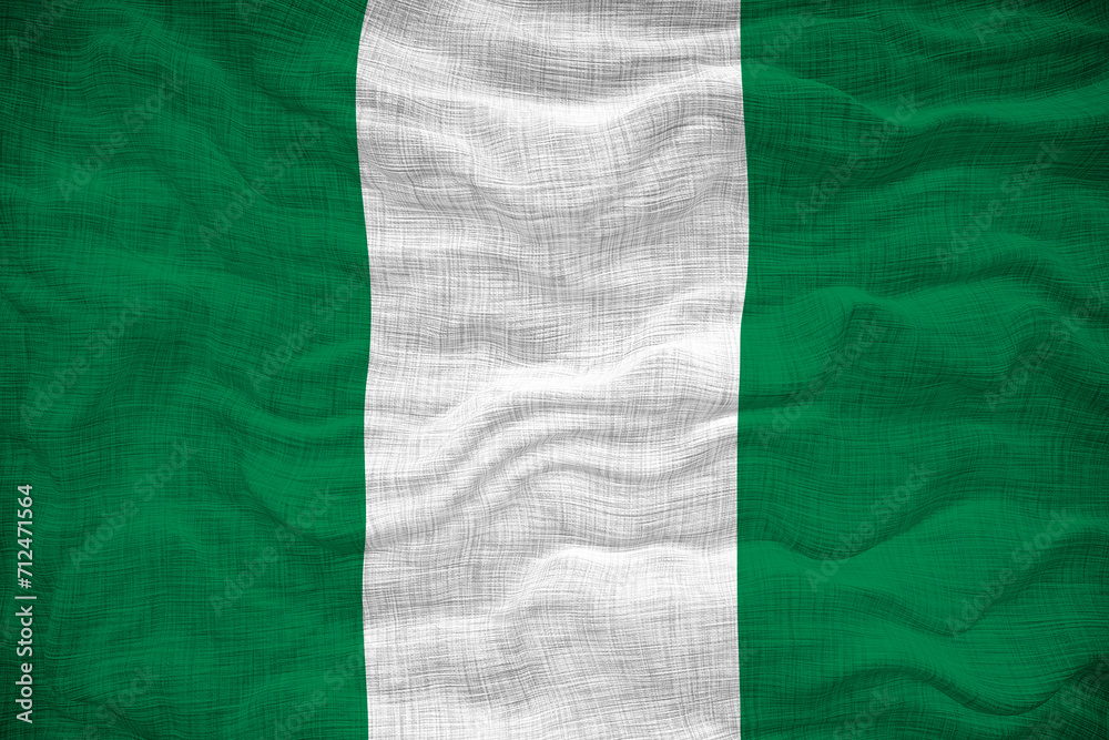 National flag of Nigeria. Background with flag of Nigeria. National flag of Nigeria. Background with flag of Nigeria.