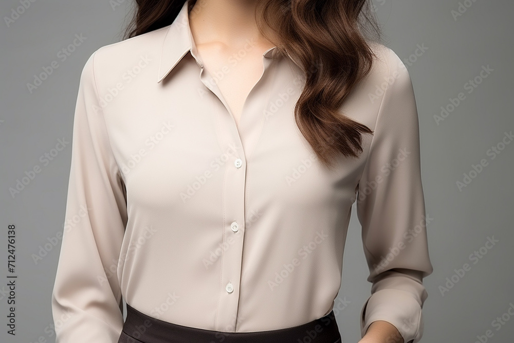 Woman in White Tshirt Mockup created with Generative AI Woman in White Tshirt Mockup created with Generative AI