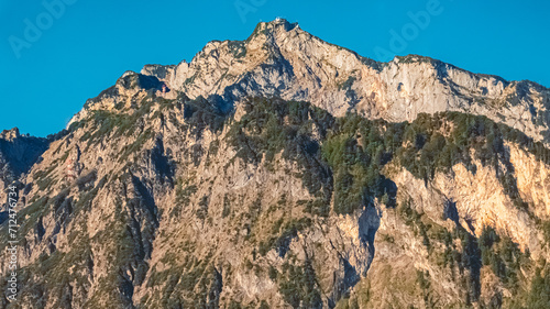 Alpine summer view with Mount Untersberg near Berchtesgaden, Bavaria, Germany