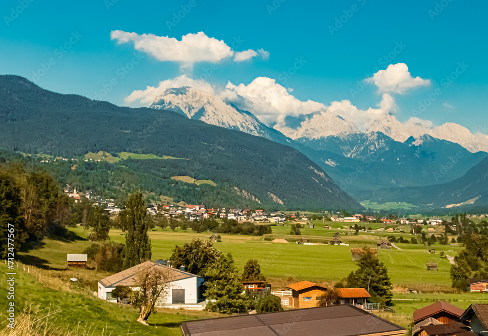 Alpine summer view near Imst, Tyrol, Austria