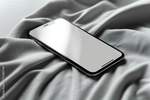 Minimalist Elegance: Smartphone Mockup with Blank Screen Template