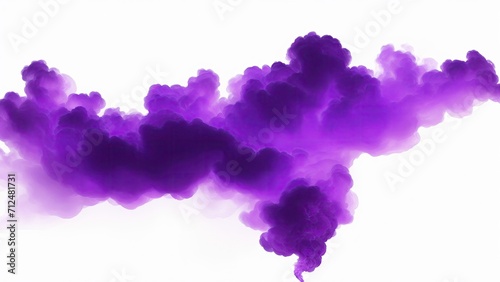 Purple fire flame smoke cloud texture isolated on white background © Reazy Studio
