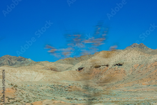 Baiyin City, Gansu Province - Wind turbines and Gobi scenery photo