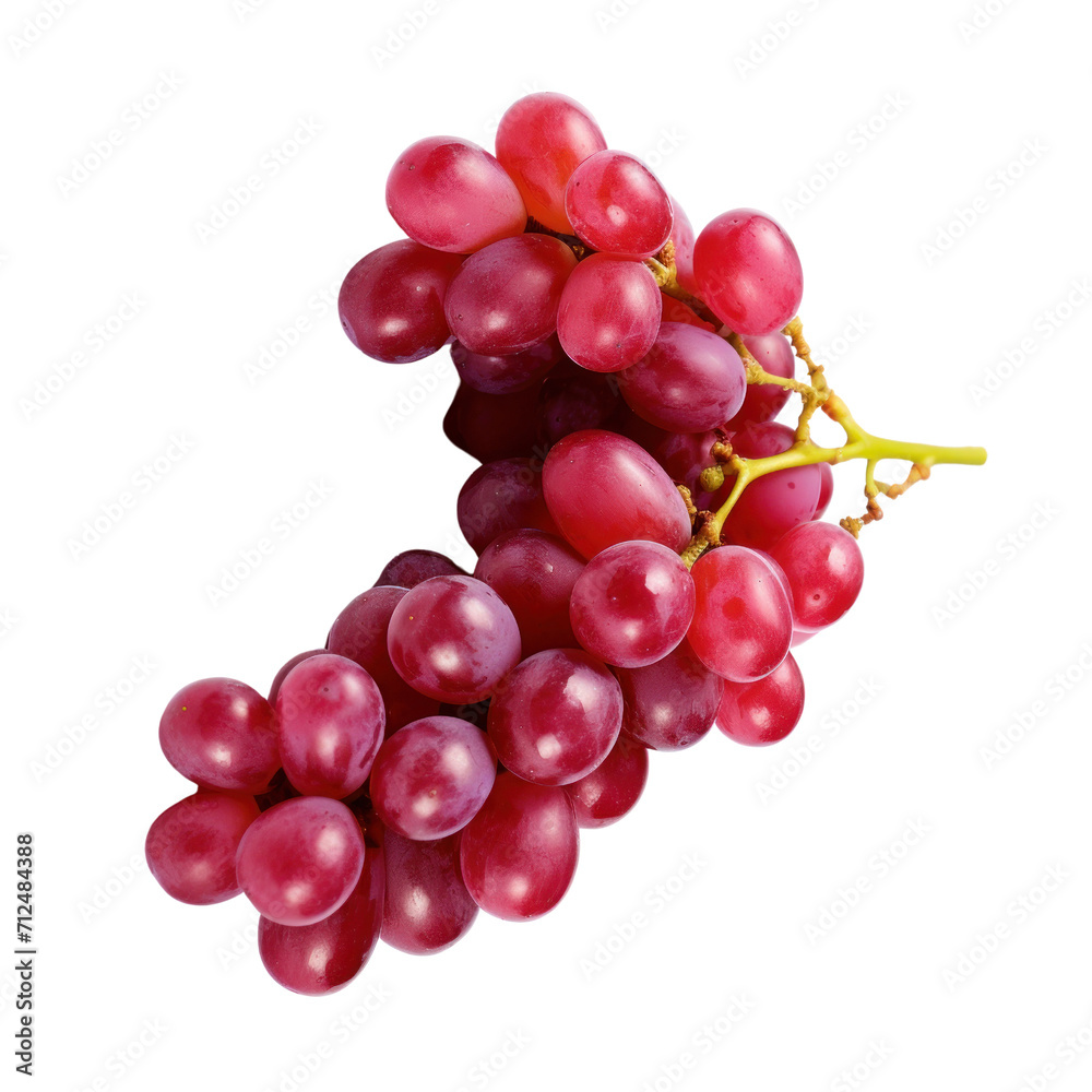 A branch of grapes on transparent background A branch of grapes on transparent background
