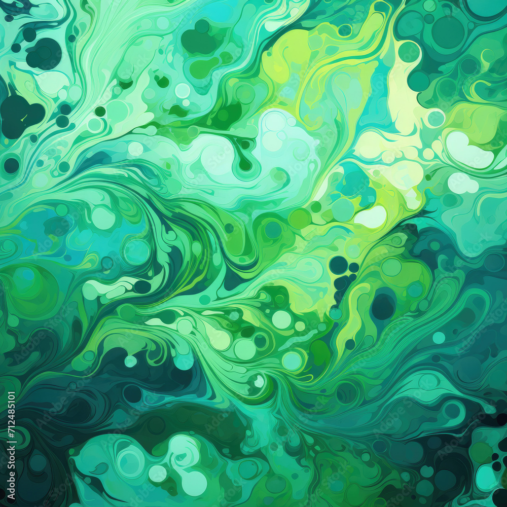 St. Patrick's Day clover abstraction