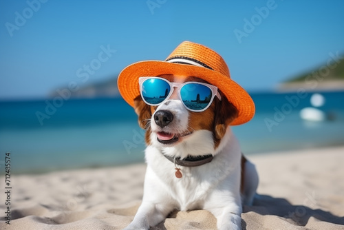 dog on the beach © Creative-Touch