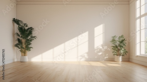 Many different houseplants in pots on floor near white wall indoors  space for text