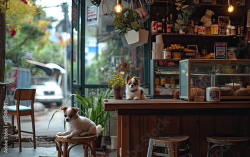 A pet-friendly bakery cafe with a focus on dog-friendly treats and a welcoming environment