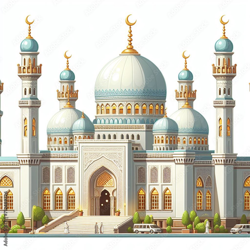 An illustration of a mosque