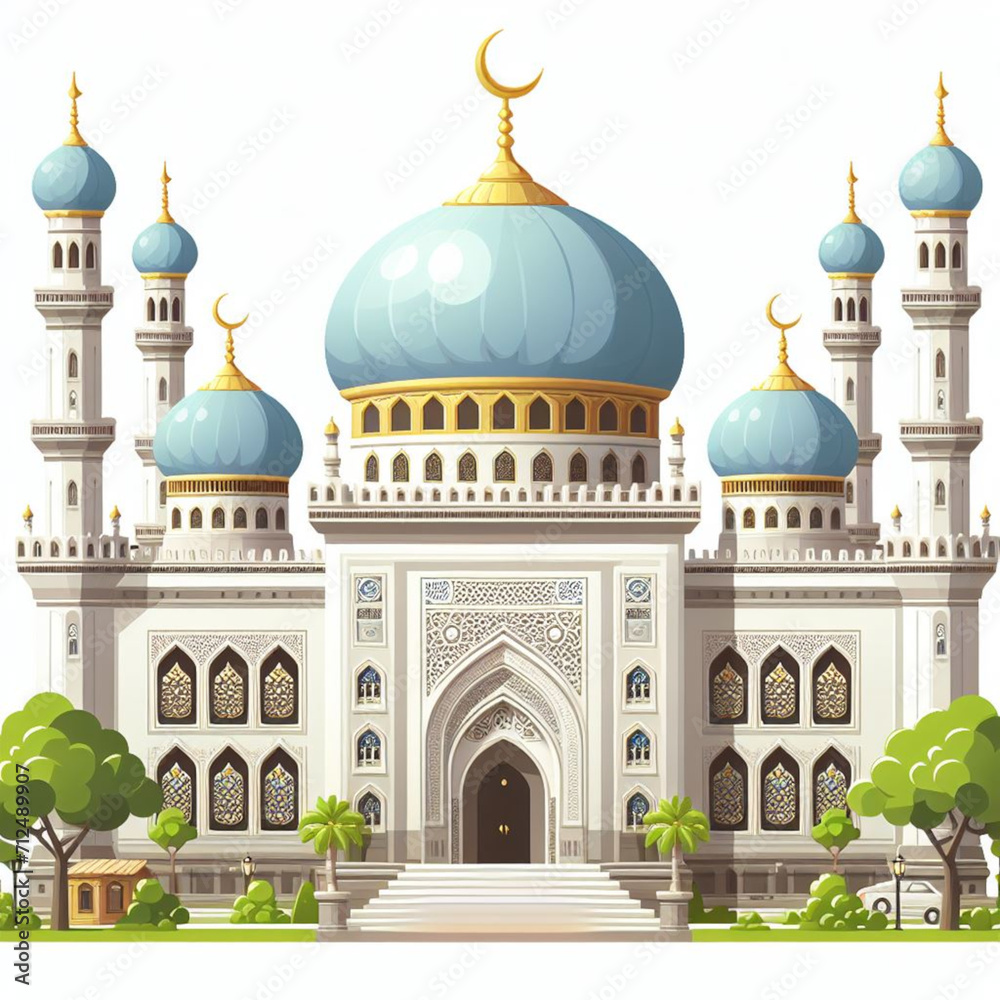 An illustration of a mosque