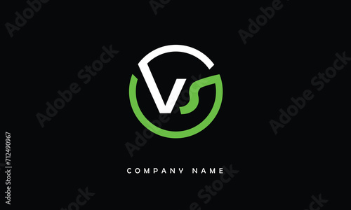 VS, SV, V, S Abstract Letters Logo Monogram