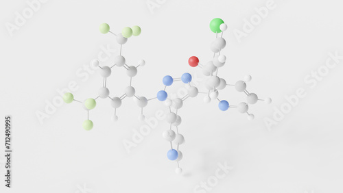 tradipitant molecule 3d, molecular structure, ball and stick model, structural chemical formula neurokinin 1 antagonist photo