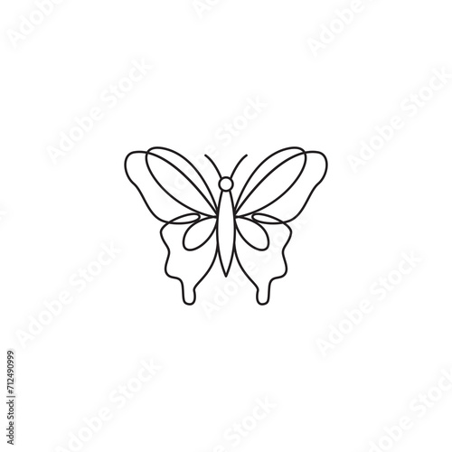 beauty butterfly icon logo design vector © makmur