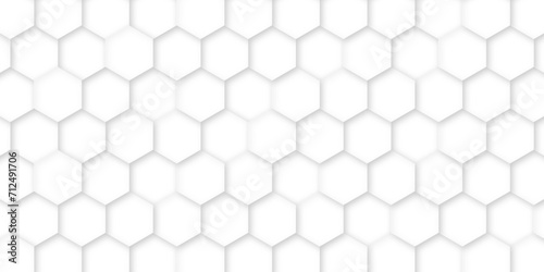 3d hexagonal structure futuristic white background and embossed hexagon abstract with hexagon background. honeycomb hexagonal background. Hexagon shape, white, shiny black. hexagon pattern shape. photo