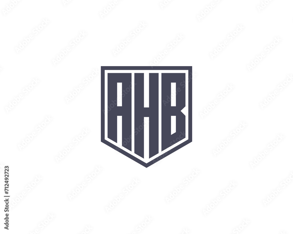 AHB LOGO DESIGN VECTOR TEMPLATE
