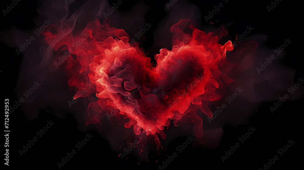 Vibrant Valentine's Day background, hearts background