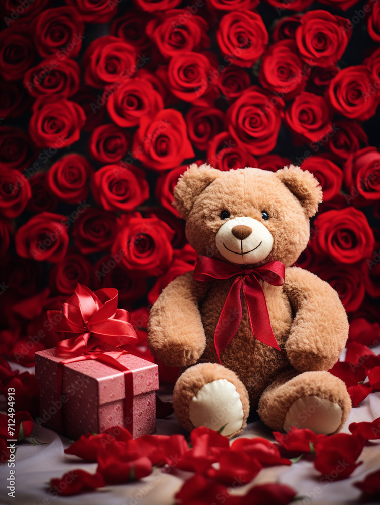 teddy bear with box and rose teddy bear with box and rose