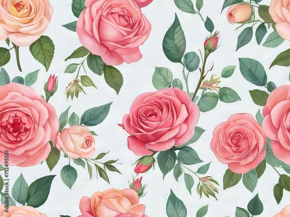 ramos, rosas y hojas ramos, rosas y hojas