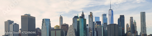 Panorama view of New York city and skyscraper from Brooklyn. © Igor