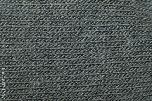 Pattern and texture of synthetic acrylic fabric close-up macro.
