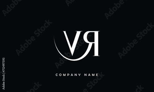 VR  RV  V  R Abstract Letters Logo Monogram