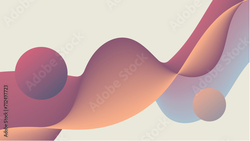 Abstract Flow Wavy Background