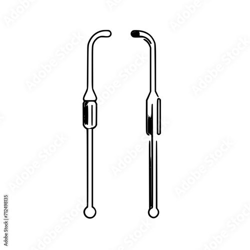 IV catheters Bundle SVG Black and White Illustration Art Generative AI.