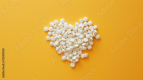 heart made from pills
