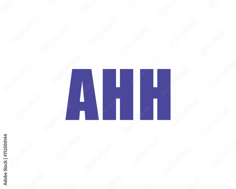 AHH LOGO DESIGN VECTOR TEMPLATE AHH LOGO DESIGN VECTOR TEMPLATE
