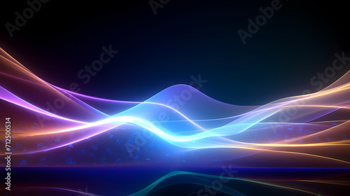 Abstract line art background, technological background