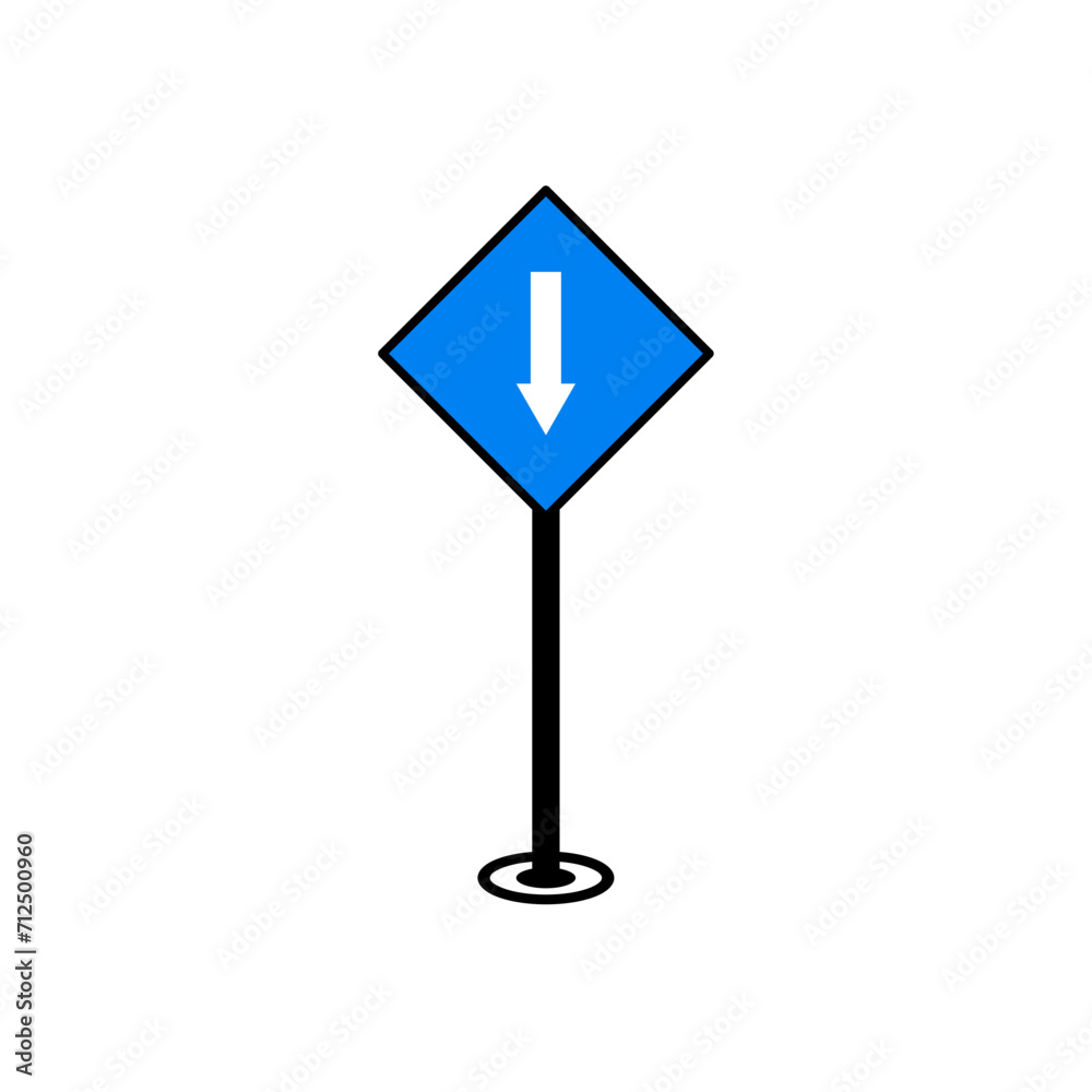 Traffic Sign Poles Vector Illustration Traffic Sign Poles Vector Illustration