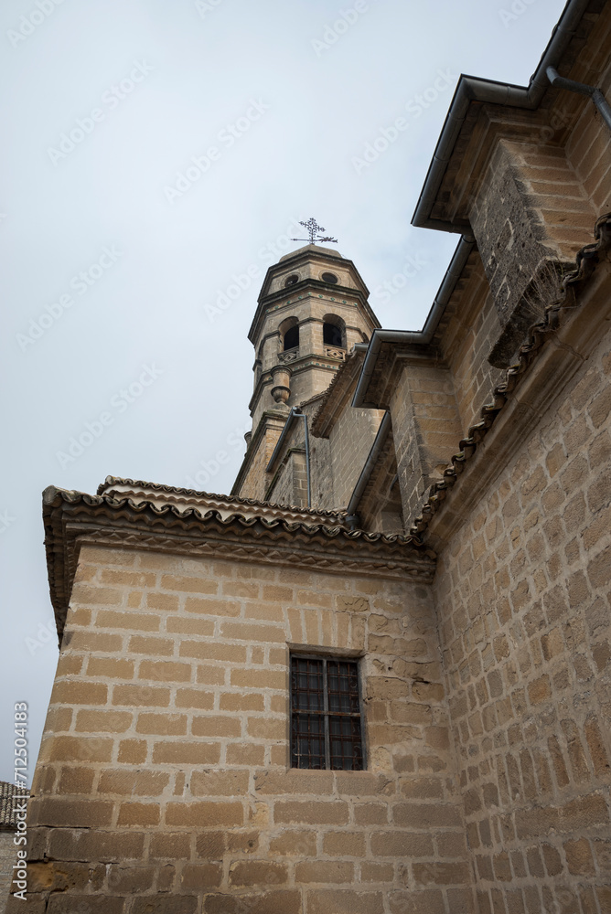 Tower of the Baeza Cathedral, or in full the Cathedral of the Assumption of the Virgin of Baeza, in the province of Jaen, Spain. Its construction ended in 1593.