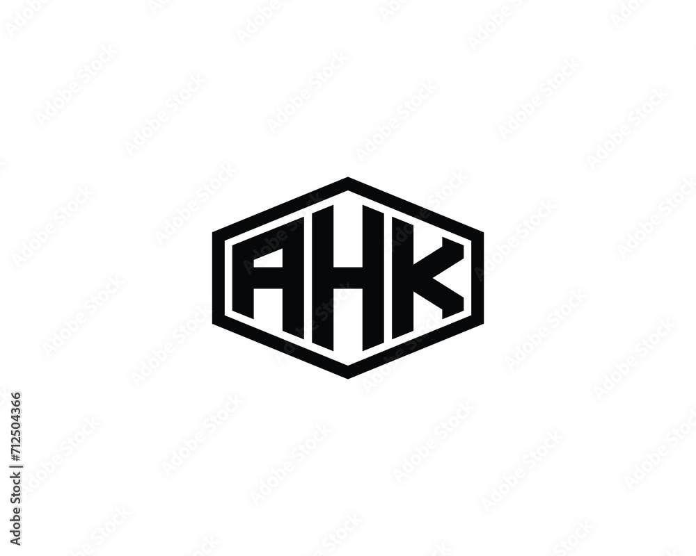 AHK logo design vector template AHK logo design vector template