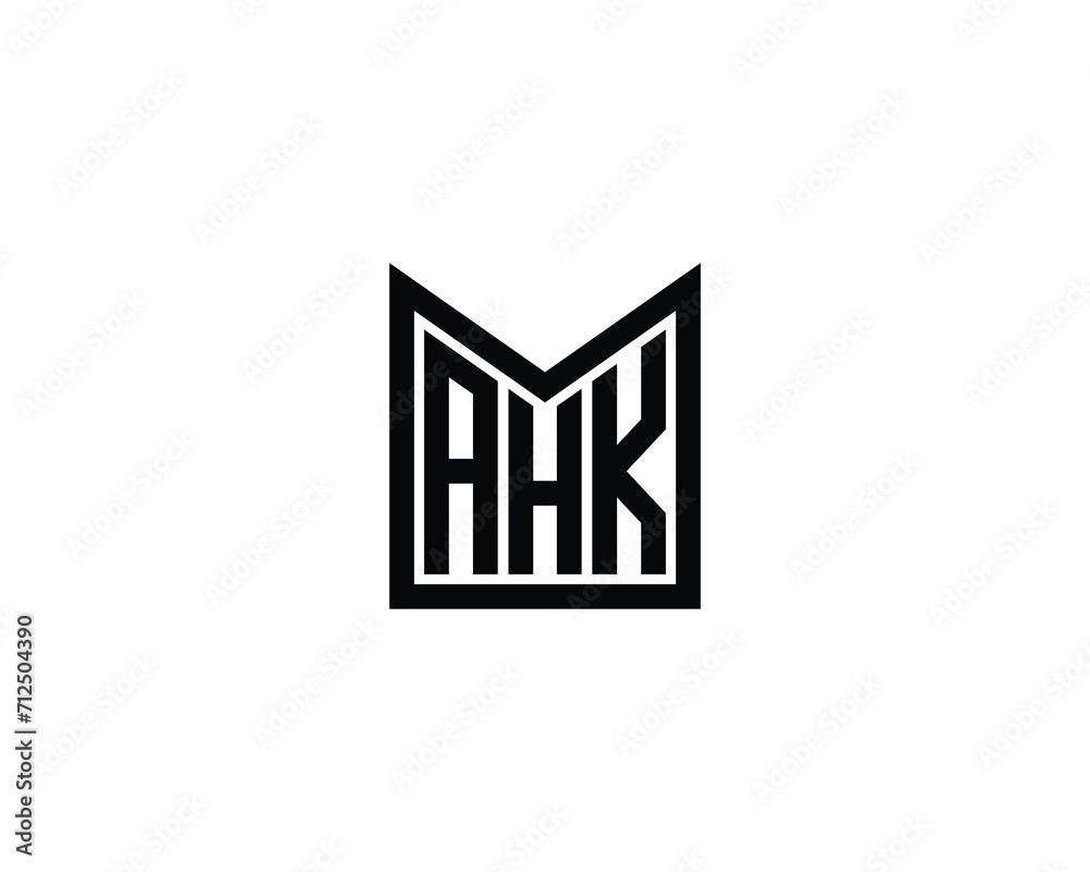 AHK logo design vector template AHK logo design vector template