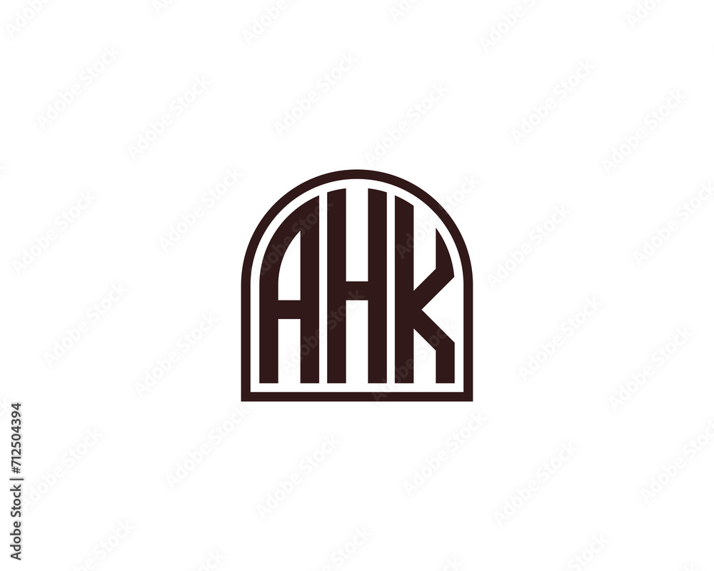 AHK logo design vector template