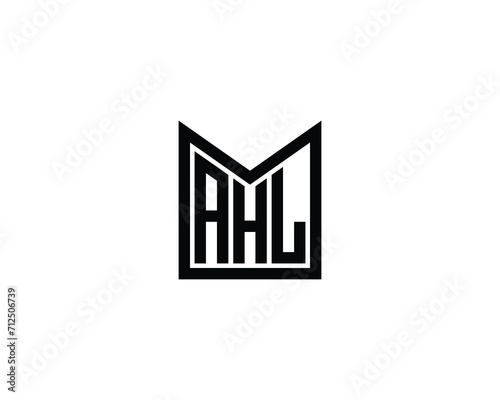 AHL Logo design vector template