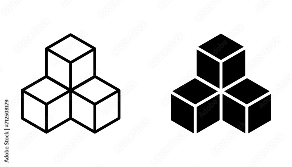 Building blocks line icon set. Outline symbol of toys and construction. Editable stroke flat on white background Building blocks line icon set. Outline symbol of toys and construction. Editable stroke flat on white background